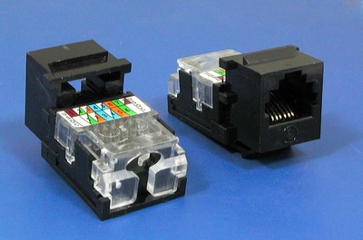  manufactured in China  TM-6005 Cat3 RJ11 Connector Voice keystone jack  corporation