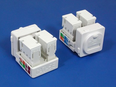  manufactured in China  TM-8128 Cat.5E RJ45 Network Cables Data keystone jack  corporation